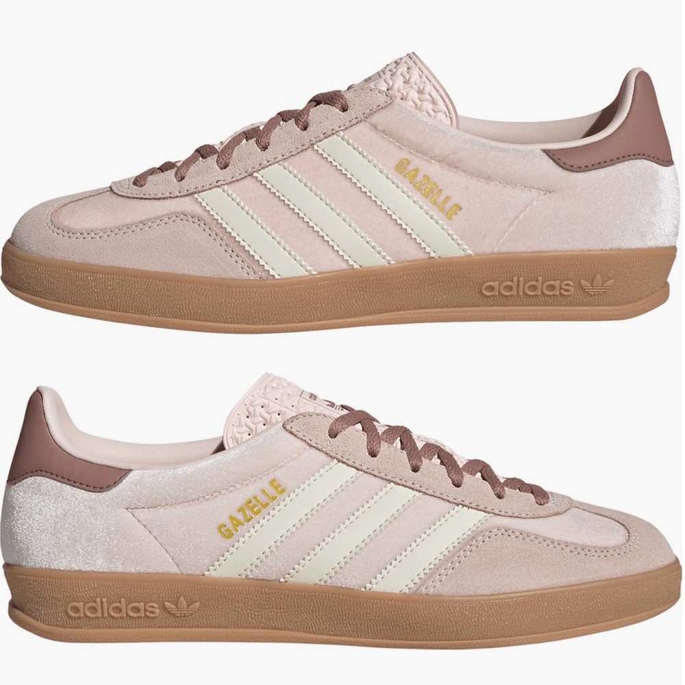 ADIDAS Gazelle Indoor Shoes | size W6.5 | Wonder Quartz/ Warm Clay/Gum
